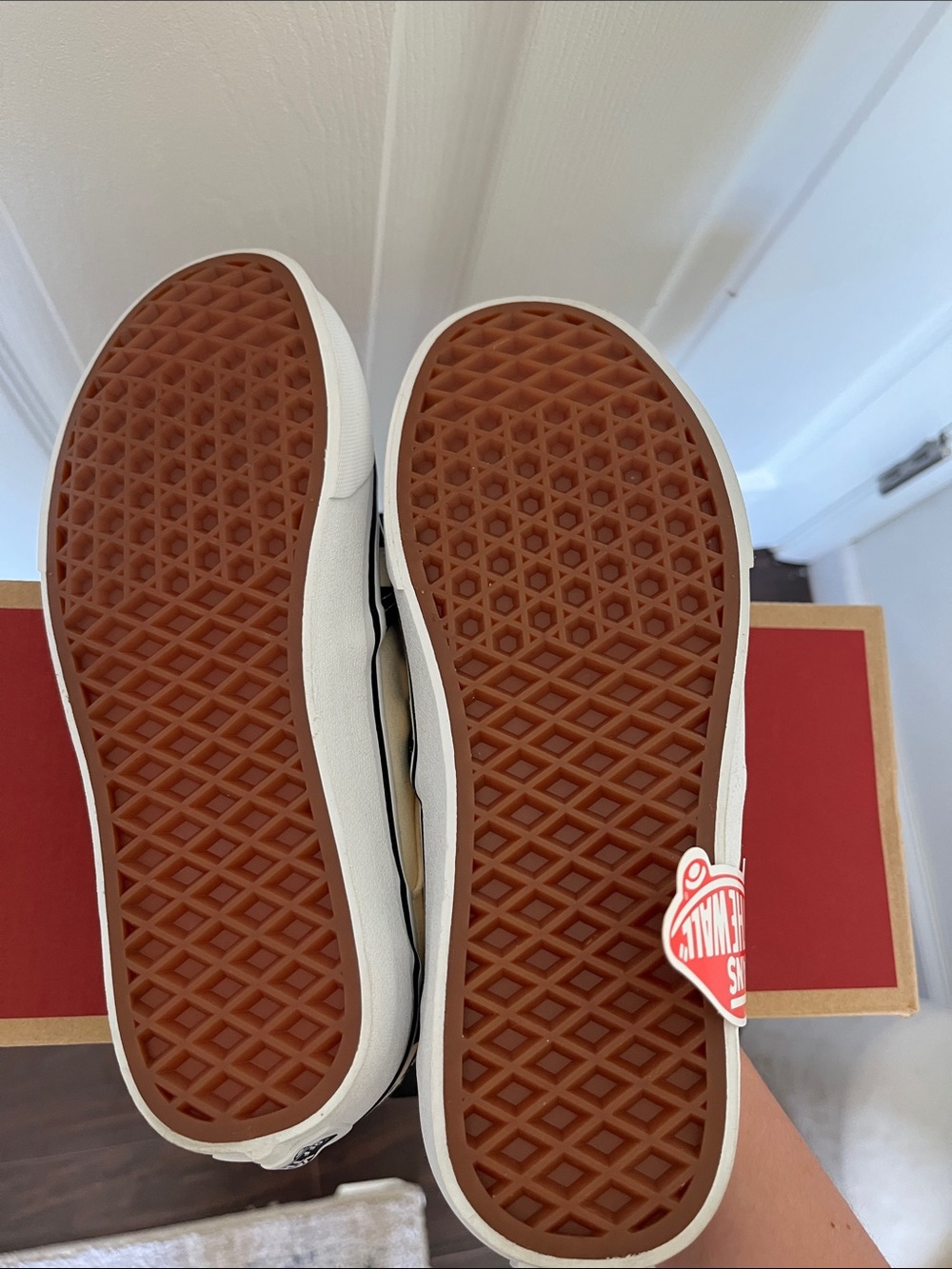 Vans Checkerboard Slip-On Sneakers in Black and White - Picture 3 of 4